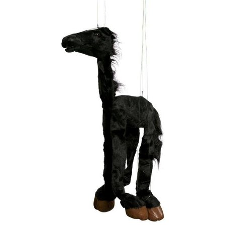 SUNNY TOYS Sunny Toys WB952B 38 In. Four-Leg Large Marionette Horse - Black WB952B
